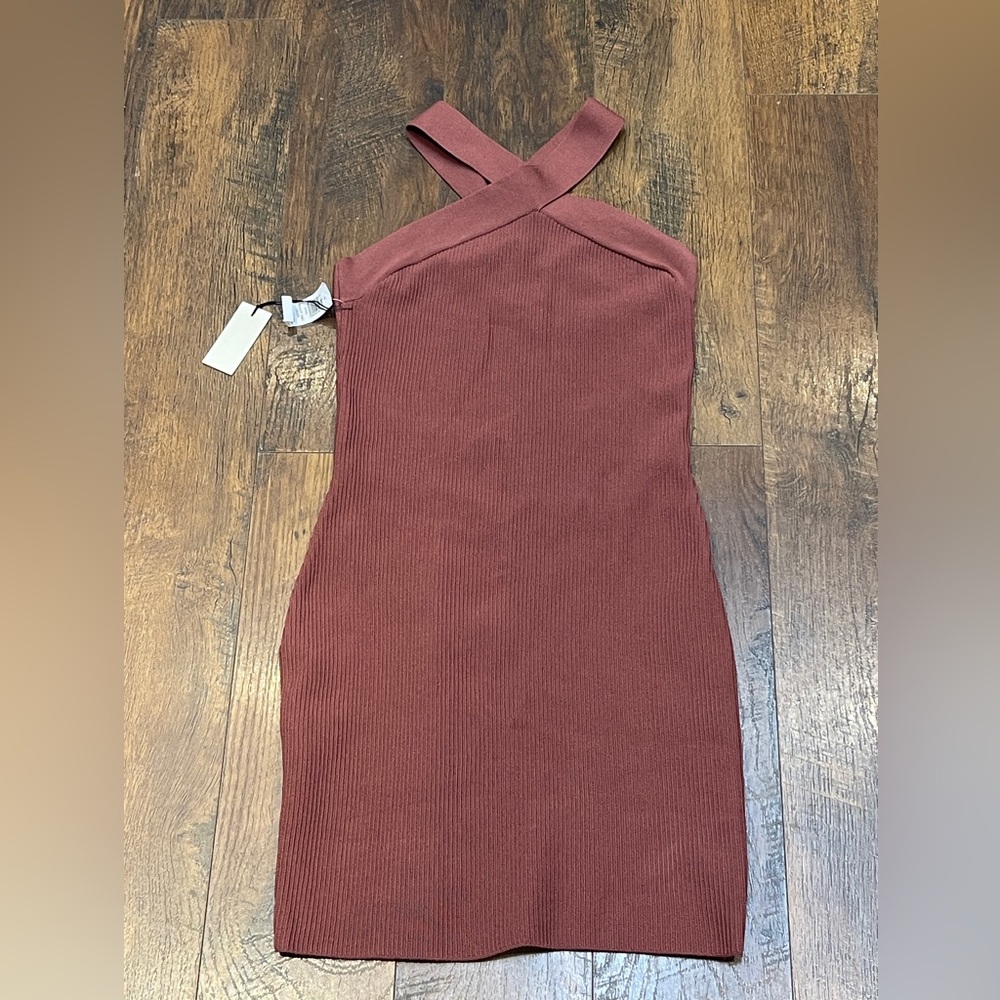 NWT BABATON Sculpt Knit Criss Cross Dress Size M